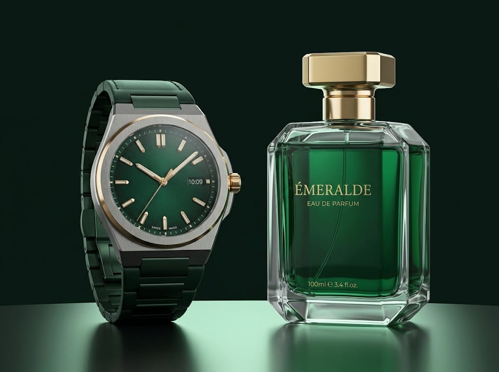 LUXE luxury watch and Émeralde perfume